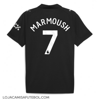 Camisa de Futebol Manchester City Omar Marmoush #7 Equipamento Secundário 2025-26 Manga Curta Camisa de Futebol Manchester City Omar Marmoush #7 Equipamento Secundário 2025-26 Manga Curta